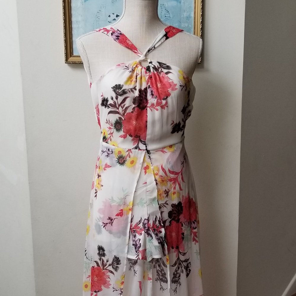 Long Floral Romper Dress